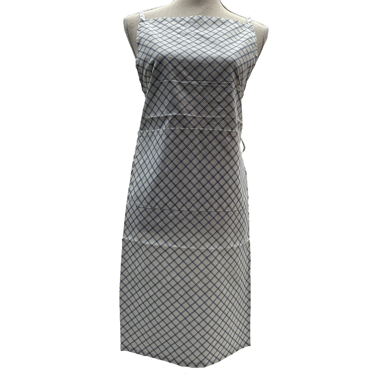 Keukenschort Clayre & Eef blauw geruit