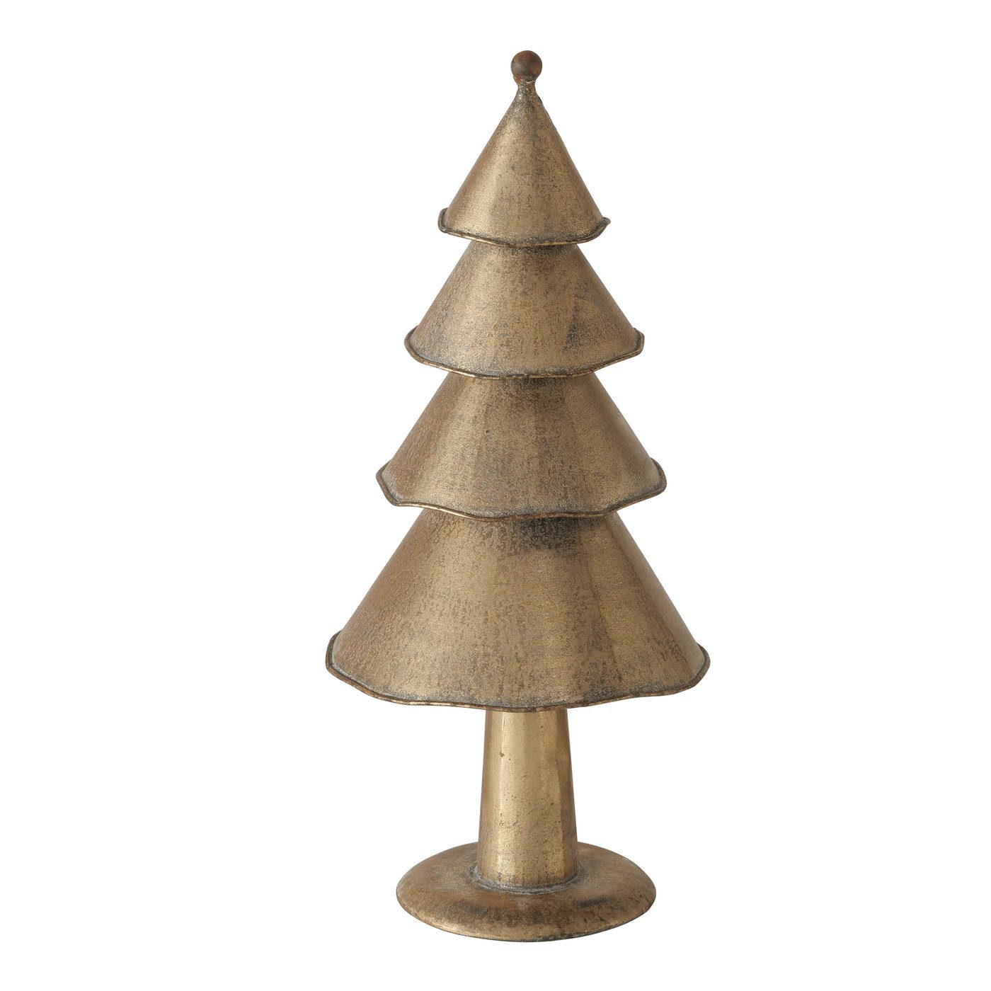 Prachtige goudkleurige metalen kerstboom M