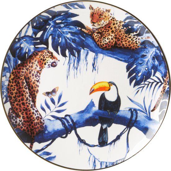 Wandbord in the jungle van topmerk Heinen Delfts Blauw