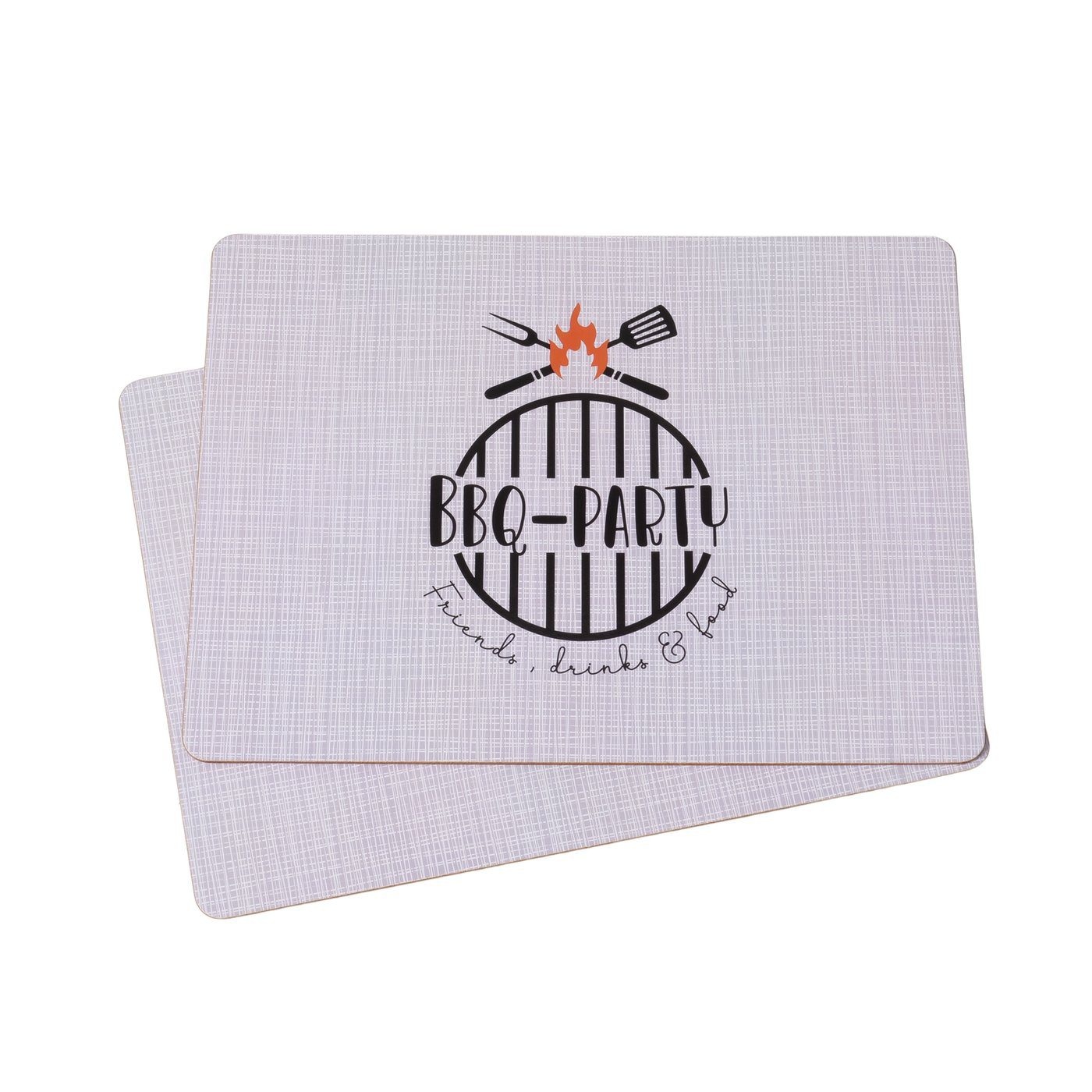 Set van 2 placemats mdf BBQ motief 1