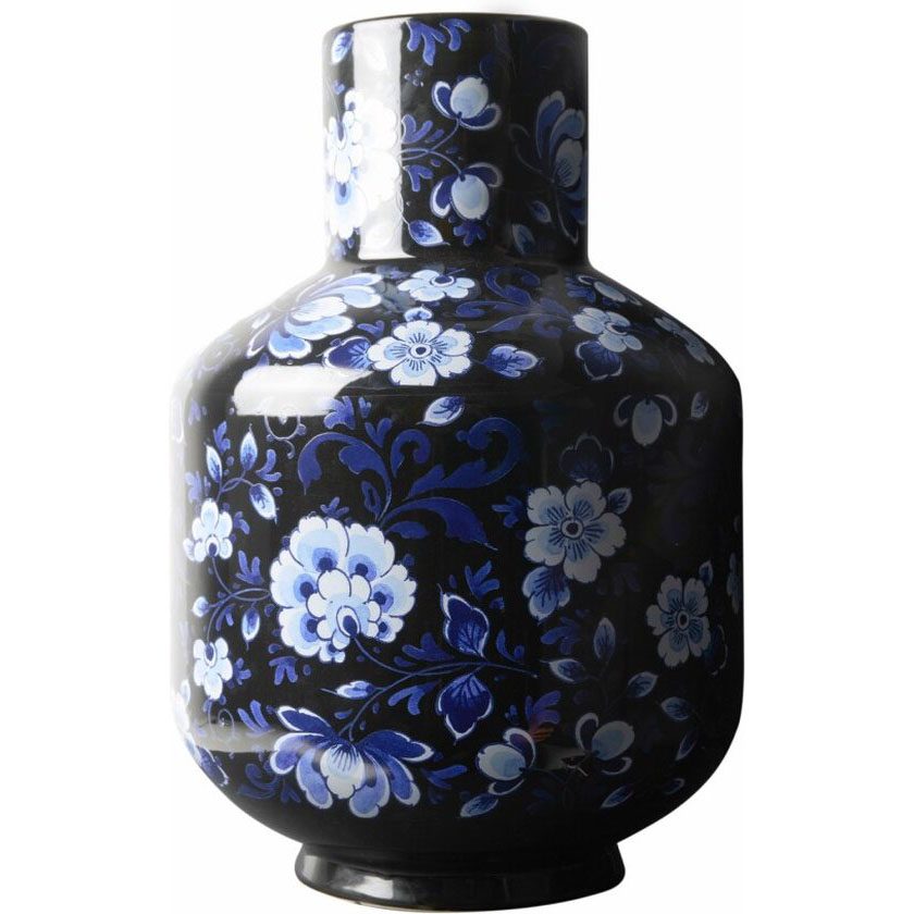 Grote porseleinen vaas blauw